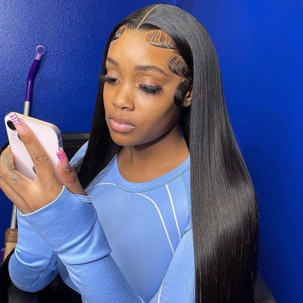 Straight 25inch lace front wig